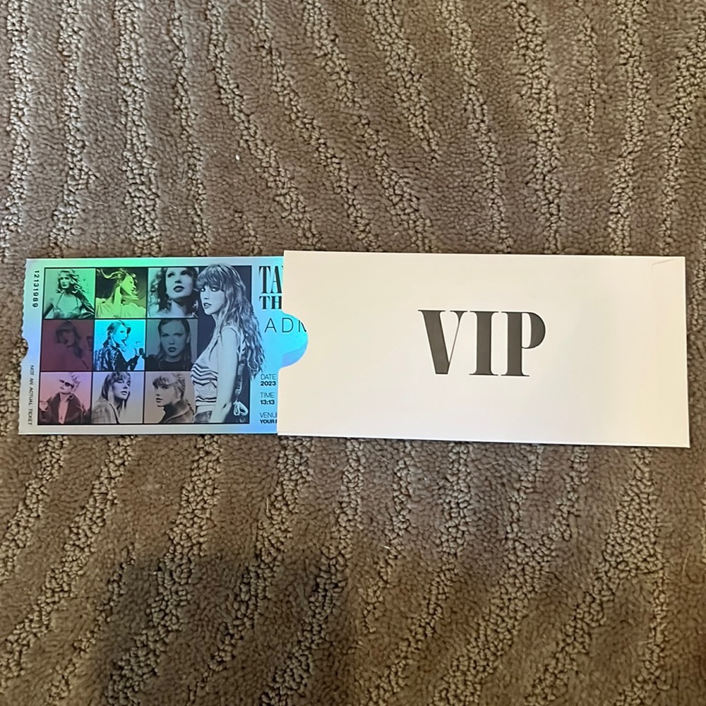 Taylor Swift VIP Box Commemorative Ticket